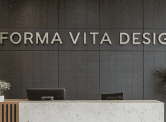 Modern architectural office reception area